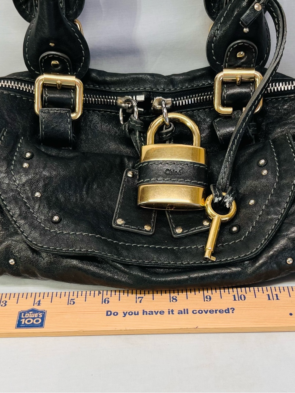 Chloe Black Leather medium Paddington Capsule satchel - Picture 15 of 16